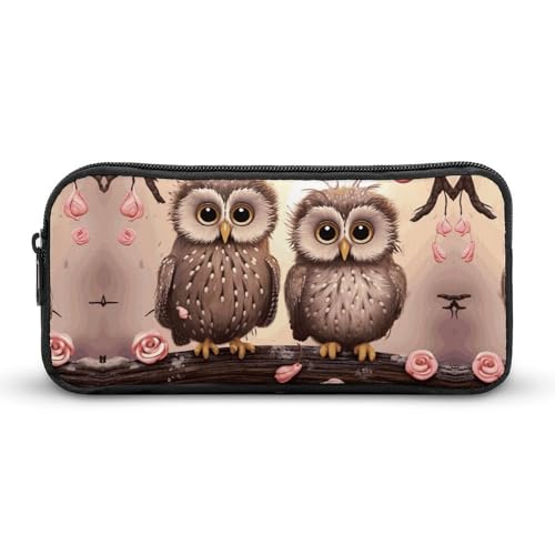 YQYBF Federmäppchen mit großem Fassungsvermögen, niedliche Eulen, Stifttasche, niedlicher Reißverschluss, Kosmetiktasche, Aufbewahrungstasche für Damen und Herren, Stil:, 22*12*5cm YQYBF Federmäppchen mit großem Fassungsvermögen, niedliche Eulen, Stifttasche, niedlicher Reißverschluss, Kosmetiktasche, Aufbewahrungstasche für Damen und Herren, Stil:, 22*12*5cm von YQYBF