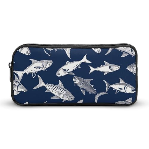 YQYBF Federmäppchen mit großem Fassungsvermögen, verschiedene Seefisch-Muster, Stifttasche, niedlicher Reißverschluss, Kosmetiktasche, Aufbewahrungstasche für Damen und Herren, Stil:, 22*12*5cm YQYBF Federmäppchen mit großem Fassungsvermögen, verschiedene Seefisch-Muster, Stifttasche, niedlicher Reißverschluss, Kosmetiktasche, Aufbewahrungstasche für Damen und Herren, Stil:, 22*12*5cm von YQYBF