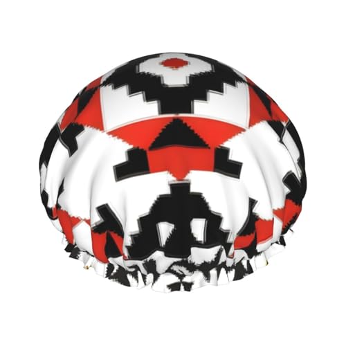 Dekorative Kunstdruck-Duschhaube, Duschhaube für Frauen, wiederverwendbar, wasserdichte Badekappe, schnell trocknende Badehaarkappe Dekorative Kunstdruck-Duschhaube, Duschhaube für Frauen, wiederverwendbar, wasserdichte Badekappe, schnell trocknende Badehaarkappe von YQxwJL