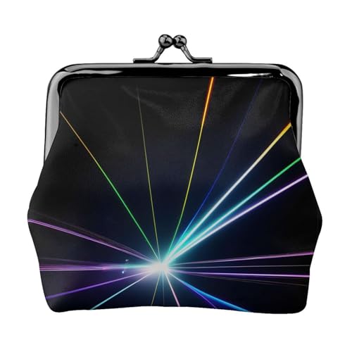 Münzbörse mit Laser-Lichtdruck, Mini-Geldbörse für Damen, kleine Münzbörse für Kreditkarte, Ausweis, Schlüssel, Schwarz, Einheitsgröße, Vintage von YQxwJL