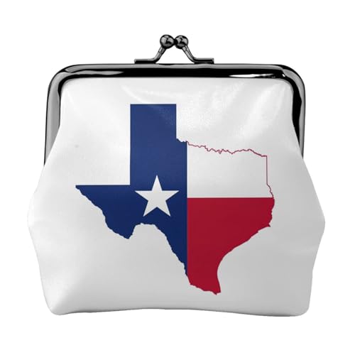 Münzbörse mit Texas-Staatsflagge, Mini-Geldbörse für Damen, kleine Münzbörse für Kreditkarte, Ausweis, Schlüssel, Schwarz, Einheitsgröße, Vintage von YQxwJL