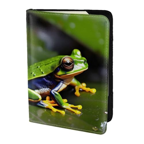 Reisepasshülle aus Leder mit Friedensbaum-Motiv, für Damen und Herren, Reisebrieftasche, Reisepasshülle, Schwarz, Einheitsgröße von YQxwJL