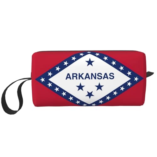 YQxwJL Arkansas Kosmetiktasche mit Staatsflaggen-Druck, Geschenke für Frauen, tragbare Make-up-Tasche für Frauen, Mutter, Schwester, Weiss/opulenter Garten, Einheitsgröße von YQxwJL
