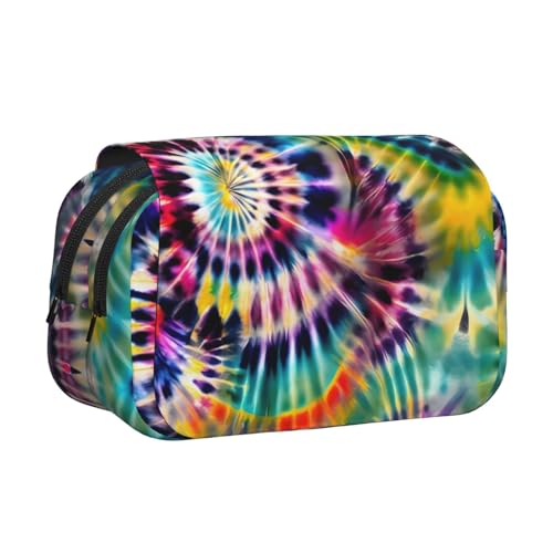 YQxwJL Exotic Tribe Federmäppchen, Batik-Stil, großes Fassungsvermögen, tragbar, mit Reißverschluss, für Büro und Zuhause von YQxwJL