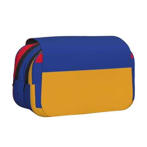 YQxwJL Federmäppchen, Motiv: Flagge von Armenien, großes Fassungsvermögen, tragbar, mit Reißverschluss, für Büro und Zuhause von YQxwJL