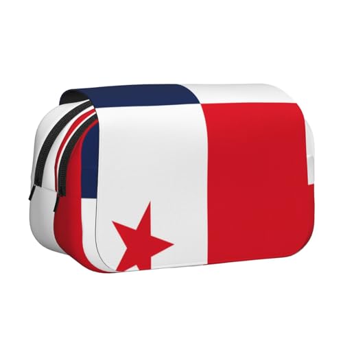 YQxwJL Federmäppchen, Motiv: Flagge von Panama, großes Fassungsvermögen, tragbar, mit Reißverschluss, für Büro und Zuhause von YQxwJL