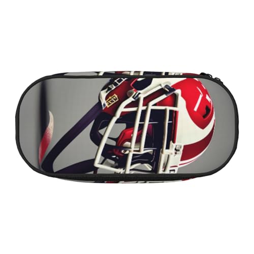 YQxwJL Federmäppchen mit American Football-Aufdruck, großes Fassungsvermögen, schwarz, Stifteetui, Organizer für Büro, Uni YQxwJL Federmäppchen mit American Football-Aufdruck, großes Fassungsvermögen, schwarz, Stifteetui, Organizer für Büro, Uni von YQxwJL