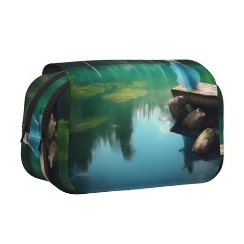 YQxwJL Federmäppchen mit Feen-Motiv, großes Fassungsvermögen, tragbar, mit Reißverschluss, für Büro und Zuhause von YQxwJL