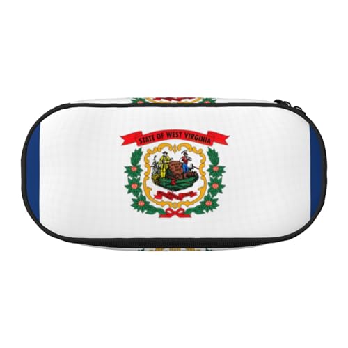 YQxwJL Federmäppchen mit Flagge von West Virginia, großes Fassungsvermögen, schwarz, Stifteetui, Organizer für Büro, Uni YQxwJL Federmäppchen mit Flagge von West Virginia, großes Fassungsvermögen, schwarz, Stifteetui, Organizer für Büro, Uni von YQxwJL