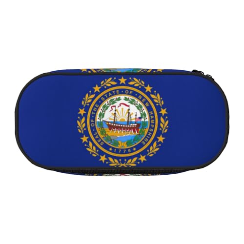 YQxwJL Federmäppchen mit Hampshire-Staatsflaggen-Druck, großes Fassungsvermögen, schwarz, Stifteetui, Organizer für Büro, Uni YQxwJL Federmäppchen mit Hampshire-Staatsflaggen-Druck, großes Fassungsvermögen, schwarz, Stifteetui, Organizer für Büro, Uni von YQxwJL