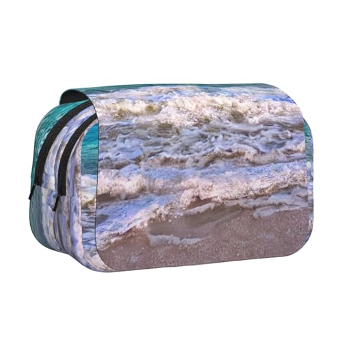 YQxwJL Federmäppchen mit tropischem Meeresmotiv, großes Fassungsvermögen, tragbar, mit Reißverschluss, für Büro und Zuhause von YQxwJL