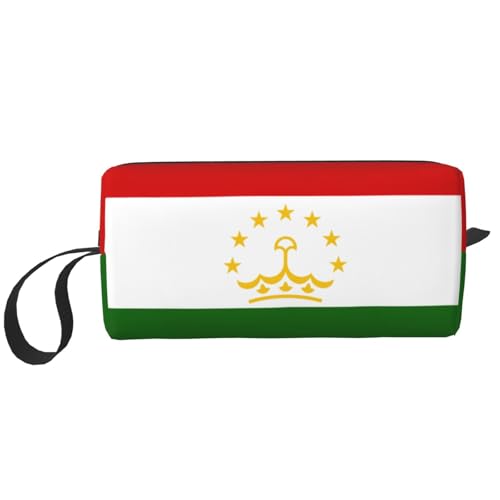 YQxwJL Reise-Kosmetiktasche mit Flagge von Tadschikistan, Geschenke für Frauen, tragbare Make-up-Tasche für Frauen, Mutter, Schwester, Weiss/opulenter Garten, Einheitsgröße von YQxwJL