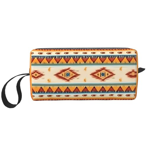 YQxwJL Reise-Kosmetiktasche mit Indianer-Druck, Geschenke für Frauen, tragbare Make-up-Tasche für Frauen, Mutter, Schwester, Weiss/opulenter Garten, Einheitsgröße von YQxwJL