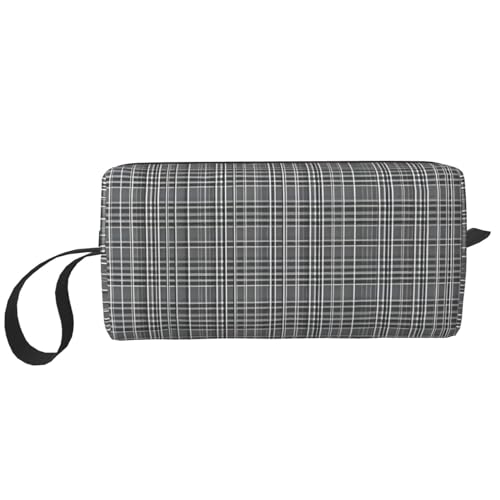YQxwJL Reise-Kosmetiktasche mit grauem Karomuster, Geschenke für Frauen, Mutter, Schwester, tragbare Make-up-Tasche, Weiss/opulenter Garten, Einheitsgröße YQxwJL Reise-Kosmetiktasche mit grauem Karomuster, Geschenke für Frauen, Mutter, Schwester, tragbare Make-up-Tasche, Weiss/opulenter Garten, Einheitsgröße von YQxwJL