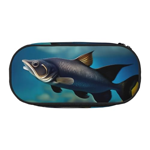 YQxwJL Subaquatic Federmäppchen mit Wels-Aufdruck, großes Fassungsvermögen, schwarz, Stifteetui, Organizer für Büro, Uni YQxwJL Subaquatic Federmäppchen mit Wels-Aufdruck, großes Fassungsvermögen, schwarz, Stifteetui, Organizer für Büro, Uni von YQxwJL