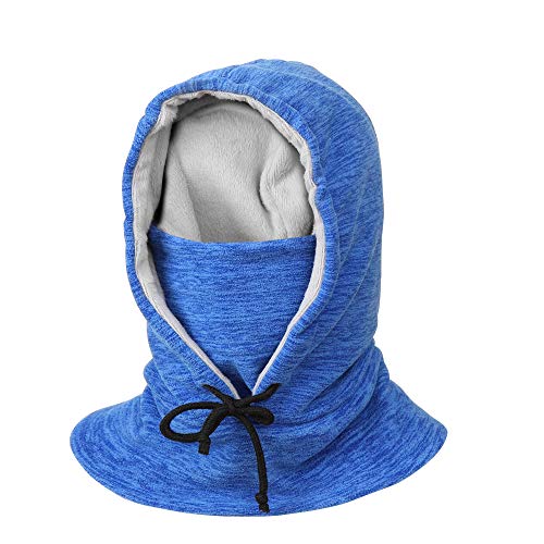 YR.Lover Winter Sturmhaube Dickes Fleece mit Kapuze, Fleece Kapuze Thermo Sport Ski Maske Kaltes Wetter Gesichtsbedeckung Hüte Unisex, Winddichte Maske, Nackenschutz Mützen von YR.Lover