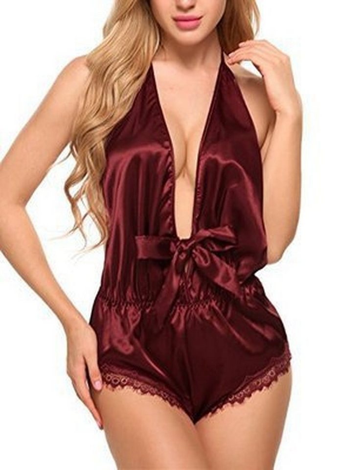 YRIIOMO Body Damen-Sexy-Dessous, schwarzer Band-Bodysuit von YRIIOMO