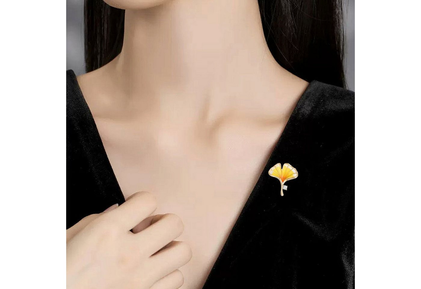 YRIIOMO Brosche Brosche Ahornblatt, Damen-Brustblume für das Befestigen von Anzügen, Bekleidungsaccessoire von YRIIOMO