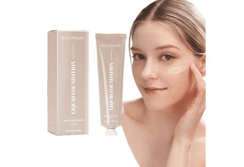 YRIIOMO Foundation Leichte und feuchtigkeitsspendende Foundation mit Vitamin C und, 50g von YRIIOMO