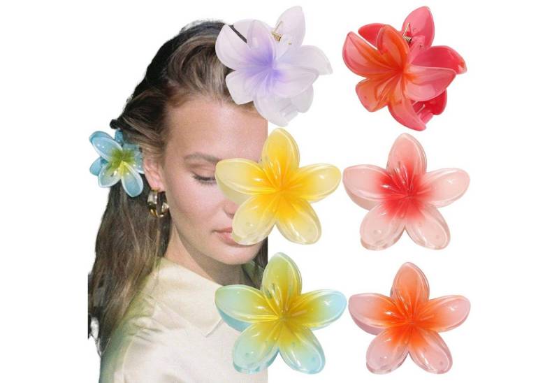 YRIIOMO Haarspange Buntes Haarspangen Blumenklemme Retro-Damen Haarschmuck Kopfschmuck von YRIIOMO