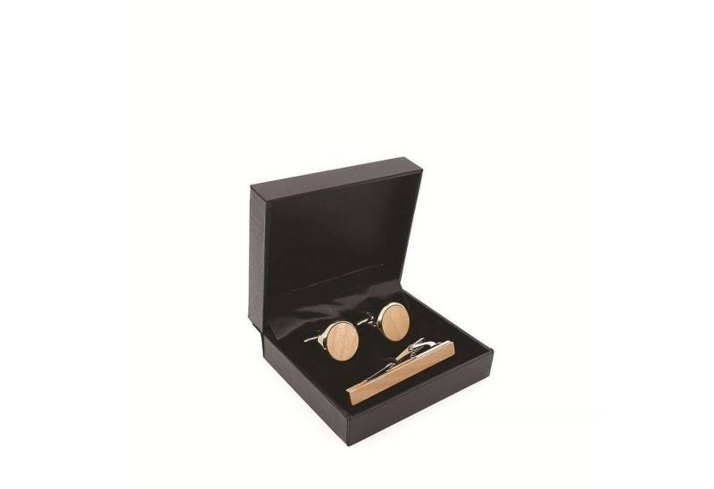 YRIIOMO Manschettenknöpfe Elegantes Herrenhemd mit Manschettenknöpfen aus Holz, veredelt mit (handgefertigter Schleife – Perfekt für formelle Anlässe und als, stilvolles Geschenk) von YRIIOMO