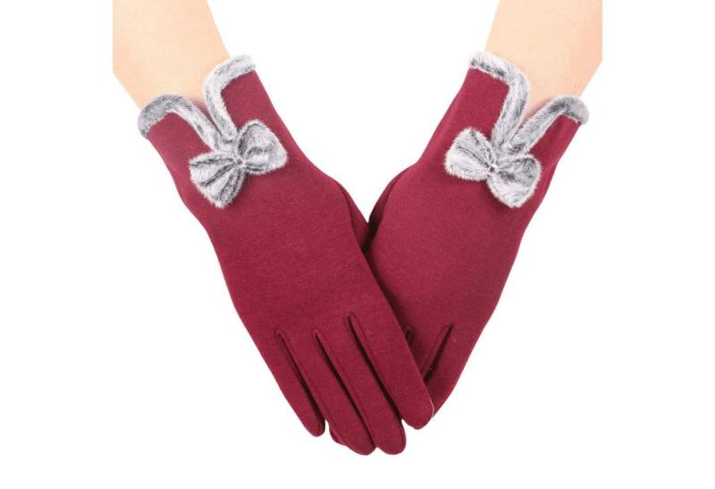 YRIIOMO Multisporthandschuhe Winter Radhandschuhe mit weichem Fleece, ideal für Outdoor (Aktivitäten, Touchscreen kompatibel und mit modischem Design, Einheitsgröße für Erwachsene) von YRIIOMO