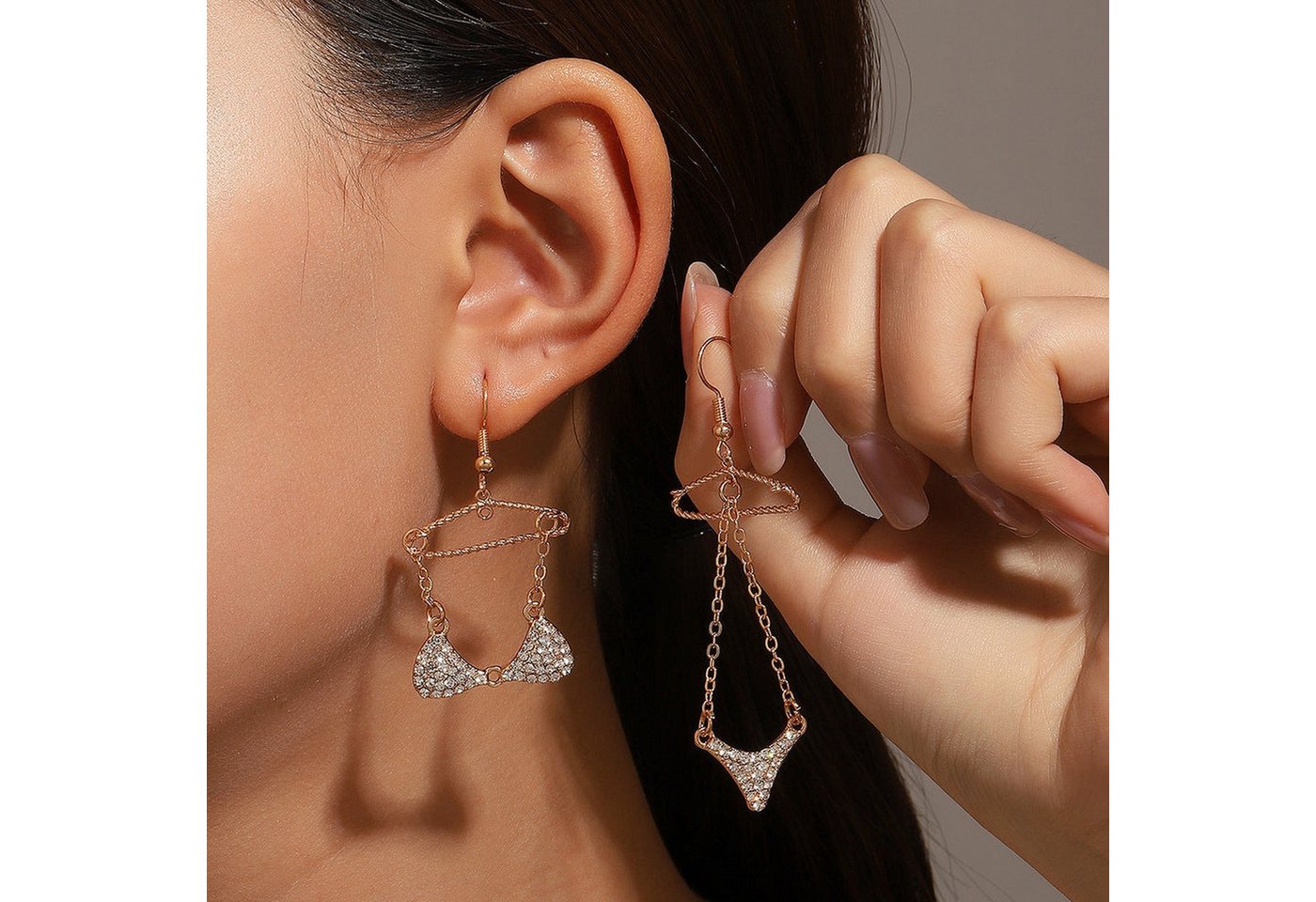 YRIIOMO Ohrhänger-Set Asymmetrische Ohrringe, Bikini-Ohrringe, Anhänger und Accessoires für, Damen von YRIIOMO