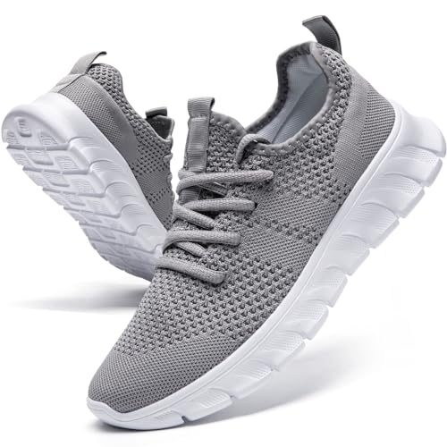 YRLTYO Damen Schuhe Turnschuhe Sportschuhe Sneaker Laufschuhe Tennisschuhe Fitnessschuhe Wanderschuhe Freizeitschuhe Grau 36 von YRLTYO