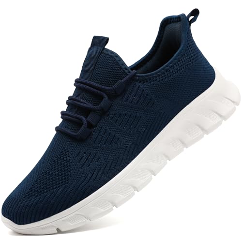 YRLTYO Laufschuhe Herren Sportschuhe Sneaker Herrenschuhe Tennisschuhe Leichte Turnschuhe Atmungsaktiv Sommerschuhe Outdoor Fitness Tennis Walkingschuhe Blau 40 von YRLTYO