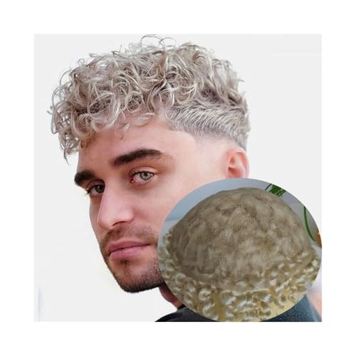 Haarteil Toupet for Männer Europäisches Echthaarsystem Lockiges Haarteil Schweizer Vollspitze Männliche Haarprothese Perücke Haarteil Toupet for Männer Europäisches Echthaarsystem Lockiges Haarteil Schweizer Vollspitze Männliche Haarprothese Perücke von YRTAWEO32A