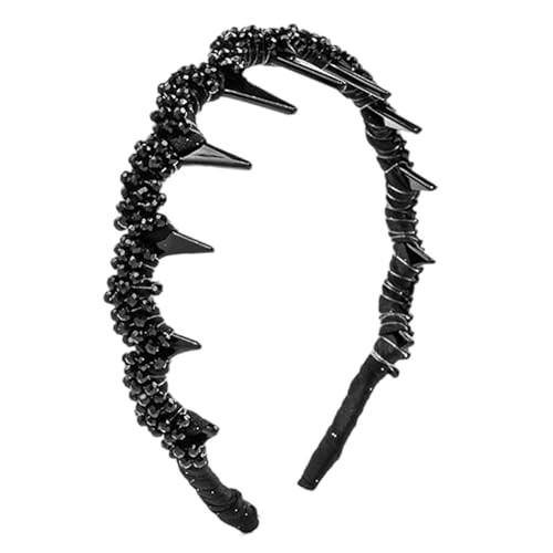 Vintage High Cranium Hairband, Mode Stirnbänder für Frauen Damen Retro Haarbänder mit Zähnen Rutschfester Haarreifen modische Haar-Accessoires für Frauen Mädchen von YRTUOP