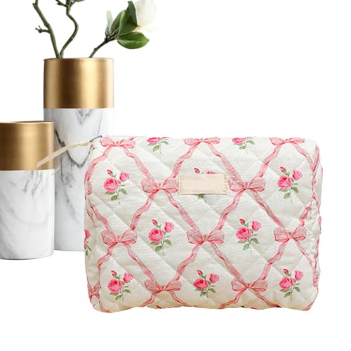 YRTUOP Ästhetische Kosmetiktasche | Aufbewahrungsbeutel für Make-up-Zubehör | Kosmetik-Aufbewahrung Für Mädchen Frauen Reise Alltag Geburtstag Beruf Gym - Tägliches Backpacking Geschäftsreise Urlaub von YRTUOP