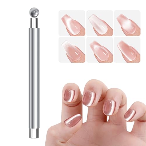 YRTUOP Nagel Magnet Werkzeug,Nageldesign Magnet Mit 2 Aufsätzen | Ergonomischer Griff Multifunktions Beauty Werkzeug Für Frauen Erwachsene Jugendliche von YRTUOP