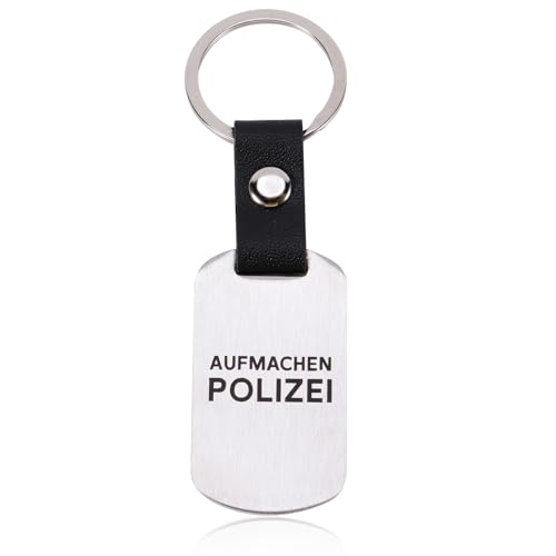 YRsorn Aufmachen Polizei Schlüsselanhänger als Geschenk - Polizei Geschenke, Männer Freund Schlüsselanhänger Lustig von YRsorn
