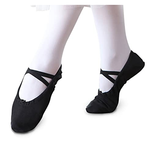Ballettschuhe, Canvas Ballett Tanzschuhe Hausschuhe Mädchen Spitzen Gymnastikschuhe Damen, von YRthongXy