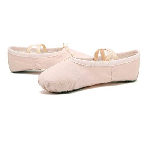 Ballettschuhe, Canvas Ballett Tanzschuhe Hausschuhe Mädchen Spitzen Gymnastikschuhe Damen, von YRthongXy