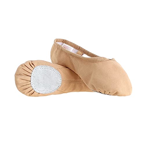 Ballettschuhe, Damen Ballettschuhe Tanzschuhe Canvas Klassische Schuhe Yoga Socke Volle Sohle von YRthongXy