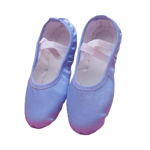 Ballettschuhe, Mädchen Kinder Spitzenschuhe Tanzschuhe Ballerina Übungsballettschuh, von YRthongXy