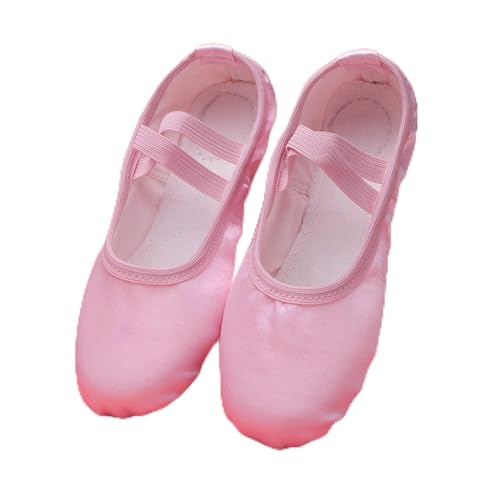 Ballettschuhe, Mädchen Kinder Spitzenschuhe Tanzschuhe Ballerina Übungsballettschuh, von YRthongXy