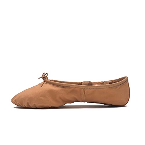 Ballettschuhe, Strapazierfähige Ballettschuhe aus Segeltuch mit geteiltem Muster for Damen und Mädchen, Tanzschuhe von YRthongXy