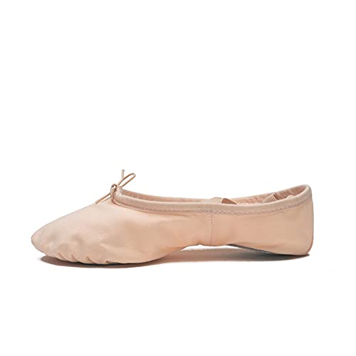 Ballettschuhe, Strapazierfähige Ballettschuhe aus Segeltuch mit geteiltem Muster for Damen und Mädchen, Tanzschuhe von YRthongXy