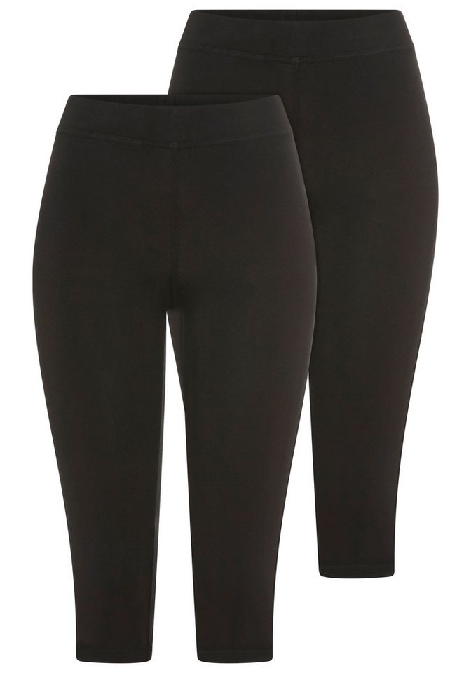YSABEL MORA 3/4-Leggings (2er Pack) elastischer Bund, Baumwollmix von YSABEL MORA