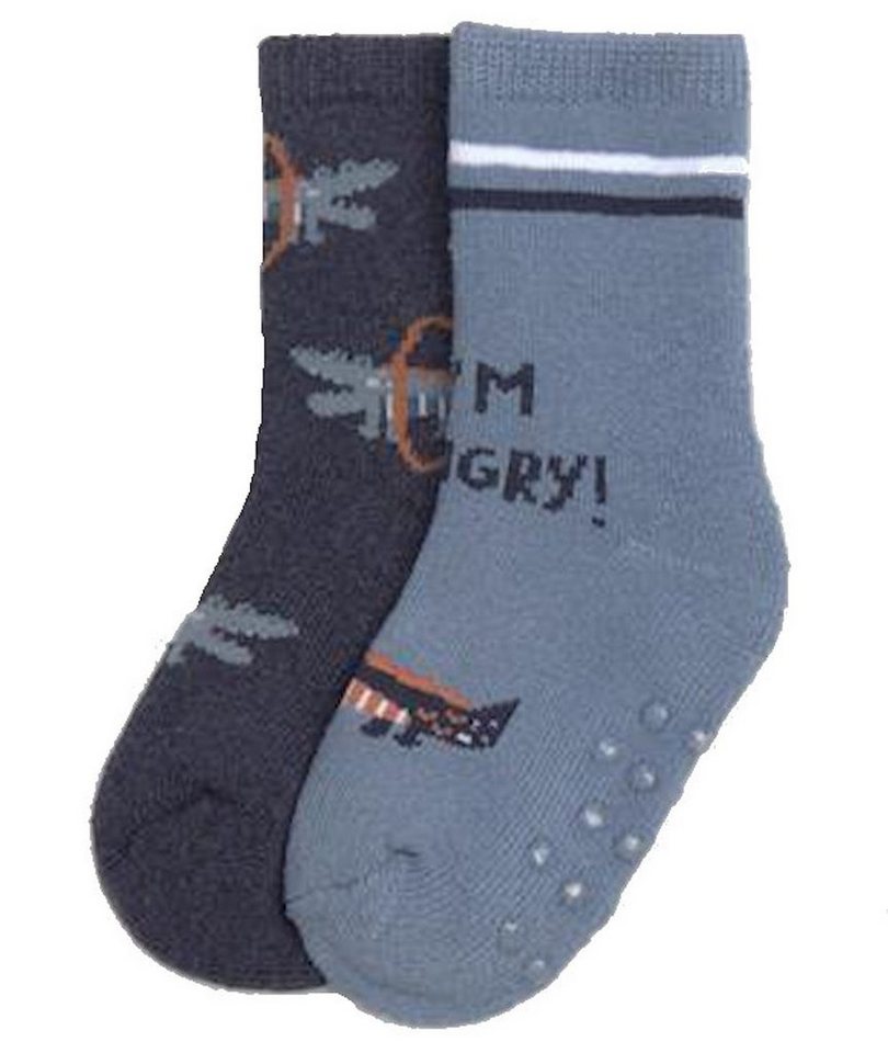 YSABEL MORA ABS-Socken Ysabel Mora 2er Pack Baby Thermo Strümpfe Stoppersocken Krokodil dunke (2-Paar) von YSABEL MORA