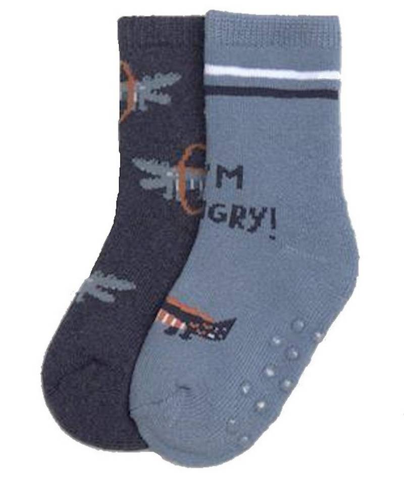 YSABEL MORA ABS-Socken Ysabel Mora 2er Pack Baby Thermo Strümpfe Stoppersocken Krokodil dunke (2-Paar) von YSABEL MORA