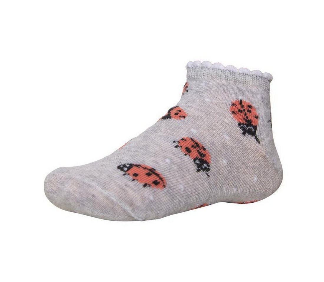 YSABEL MORA Kurzsocken Ysabel Mora 4er Pack Mädchen Strümpfe Marienkäfer Blumen Socken rosa (4-Paar) von YSABEL MORA