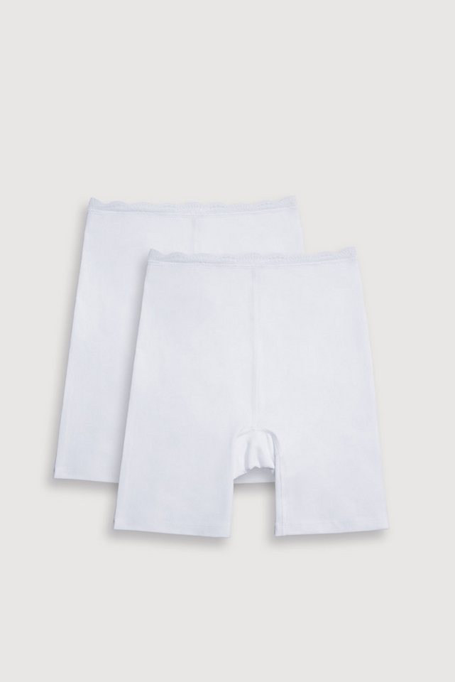 YSABEL MORA Lange Unterhose BASIC COLLECTION COTTON WITH LACE (2er Pack) angenehme Weichheit und Passform gegen Reibung von YSABEL MORA