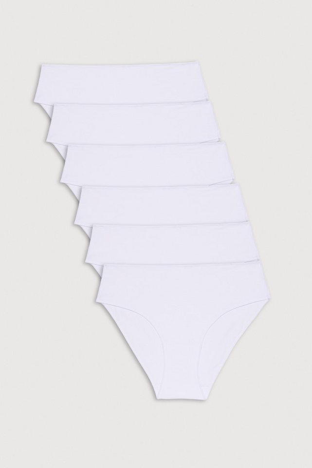 YSABEL MORA Midislip BASIC COLLECTION COTTON (6er Pack) mit hauchzarten Materialien gefertigt von YSABEL MORA