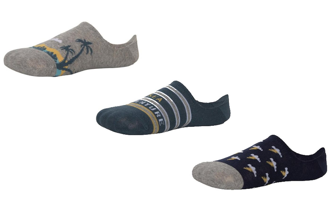 YSABEL MORA Sneakersocken Ysabel Mora 3er Pack Herren Sneakersocken Strümpfe Sommermotive (3-Paar) von YSABEL MORA