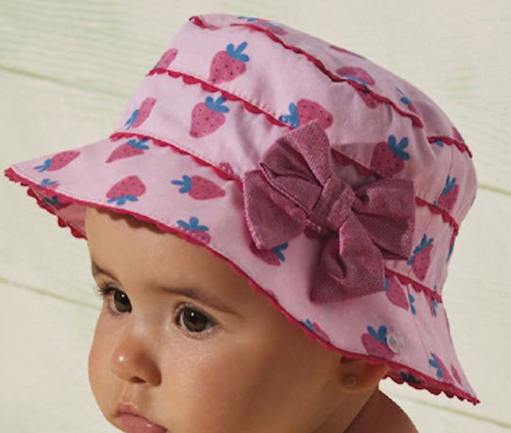 YSABEL MORA Sonnenhut Ysabel Mora Baby Mädchen Hut Mütze Erdbeere rosa von YSABEL MORA
