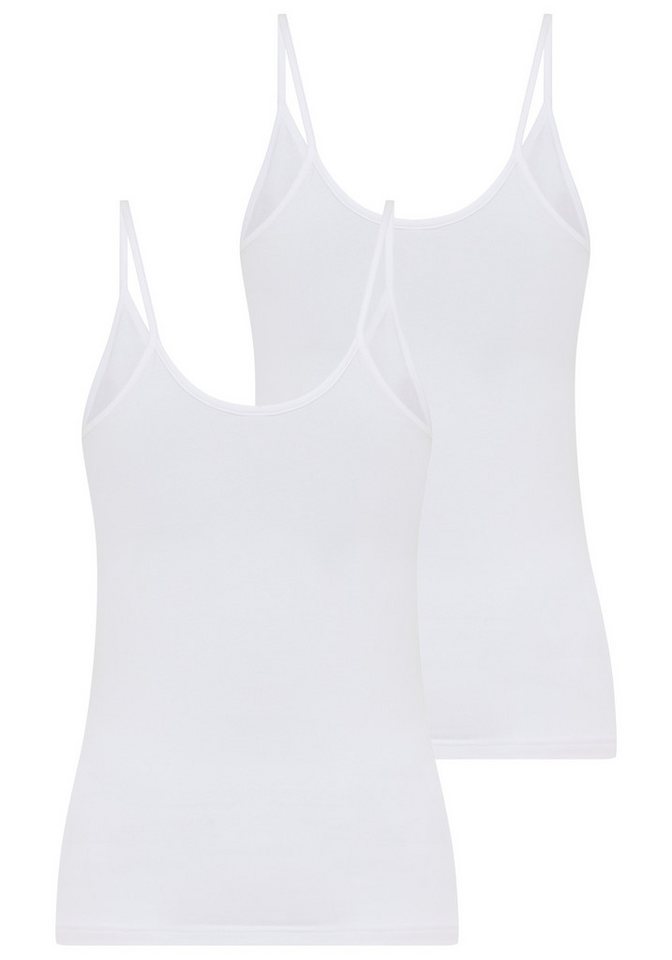 YSABEL MORA Spaghettitop (2er Pack) Baumwollmix, elastisch, atmungsaktiv, weich von YSABEL MORA